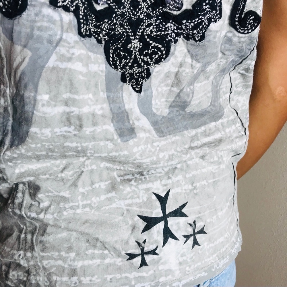 J. Steger Short Sleeve Destructed T-Shirt - Picture 6 of 16